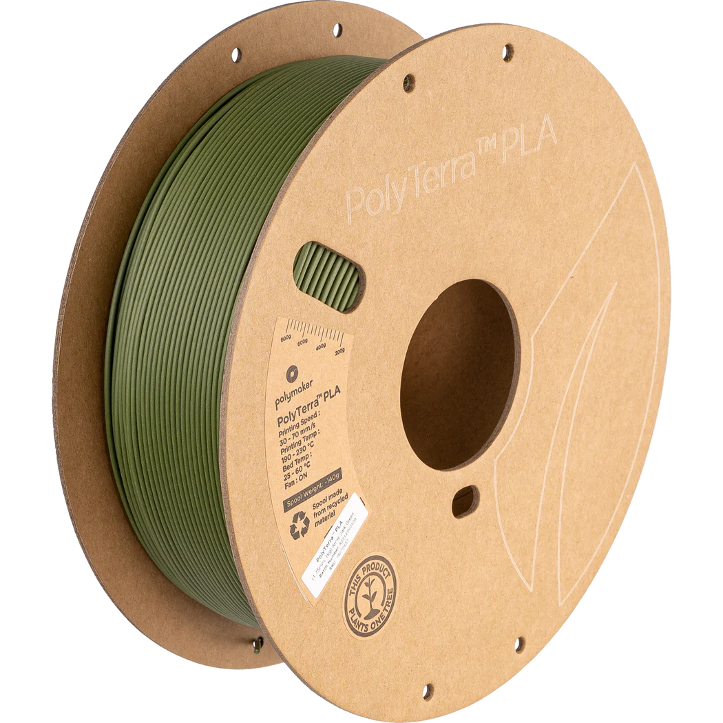 Polyterra PLA - High Quality Matte 3D Printer Filament - 1kg Spool